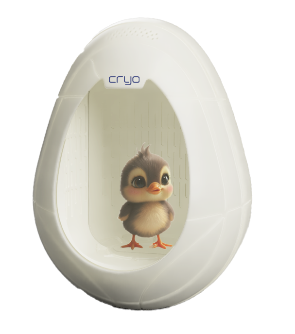 Personaje dentro de cápsula Cryo